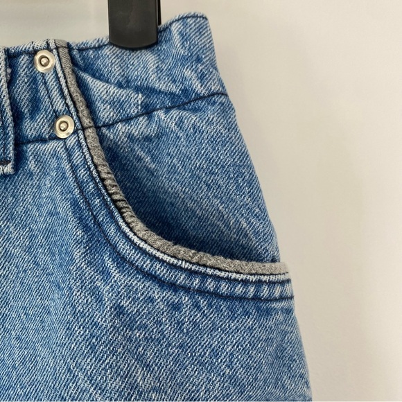 Vintage Cobra Americ Studded front zip Denim Skirt - Picture 6 of 11